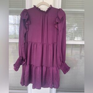 The Impeccable Pig Tiered Ruffle Mini Dress